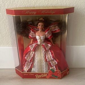 Barbie Festive Red and White Holiday Doll